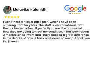 Google Review | Lysander Pain Care and Orthopedic Centre