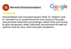Google Review | Lysander Pain Care and Orthopedic Centre